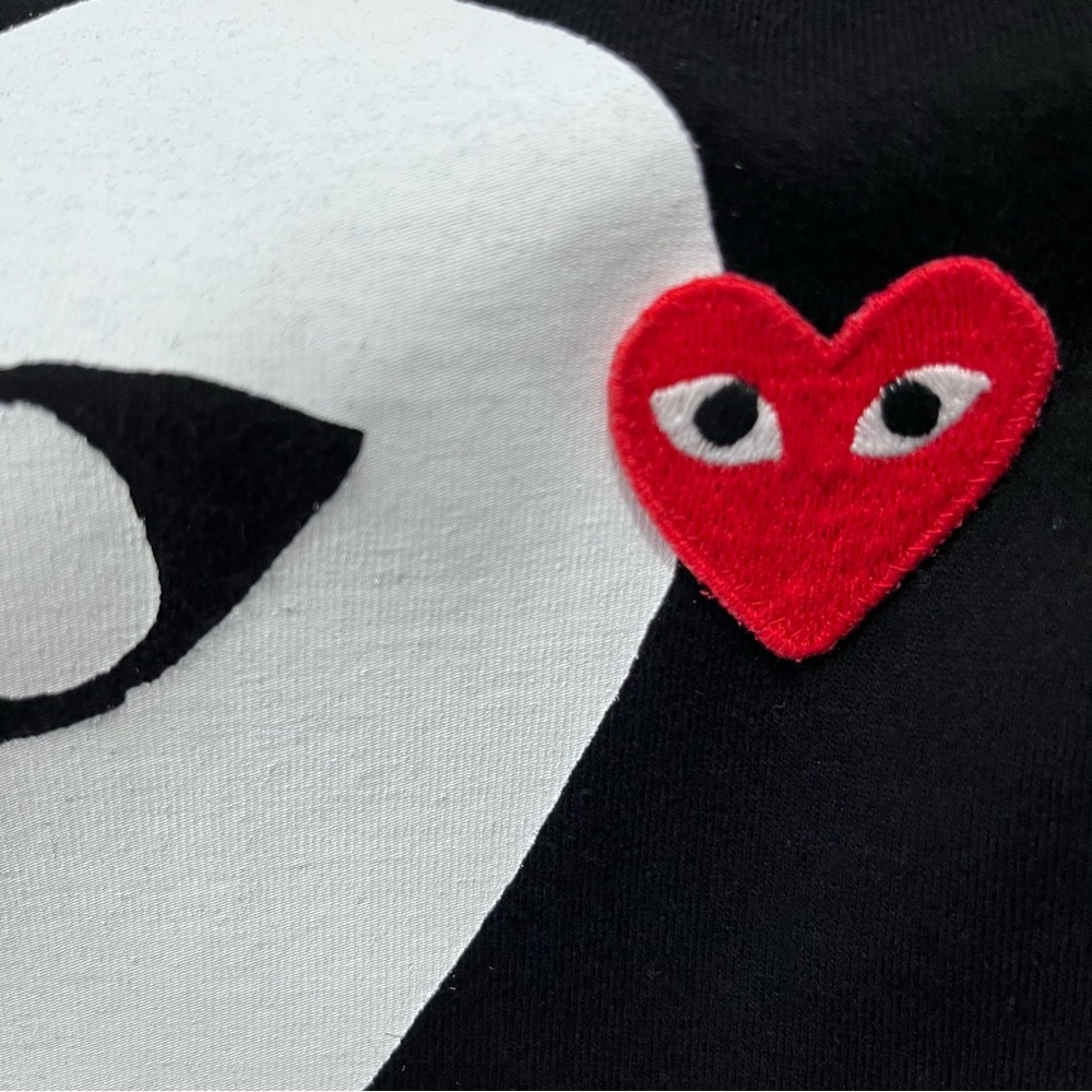 COMME DES GARÇONS PLAY DOUBLE - HEART T-SHIRT - Picture 5 of 9
